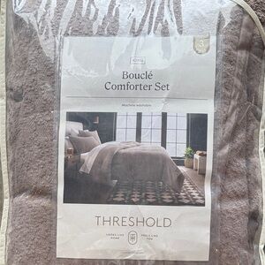 Threshold Bouclé Comforter Set - Warm Brown - KING